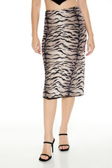 Mesh Tiger Print Midi Skirt | Forever 21 Womens