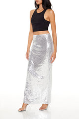 Metallic Sequin Maxi Skirt | Forever 21 Womens