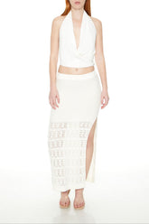 Pointelle Sweater-Knit Maxi Skirt | Forever 21 Womens