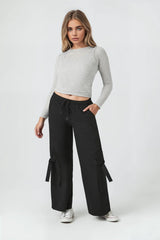 Twill High-Rise Utility Pants | Forever 21 Womens