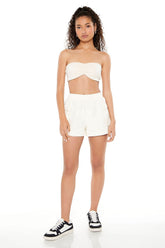 Twill High-Rise Cargo Shorts | Forever 21 Womens