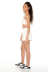Twill High-Rise Cargo Shorts | Forever 21 Womens