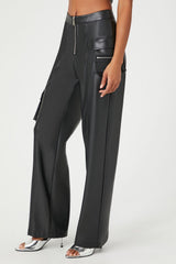 Faux Leather Cargo Ankle Pants | Forever 21 Womens