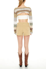 Rhinestone Fringe Denim Shorts | Forever 21 Womens