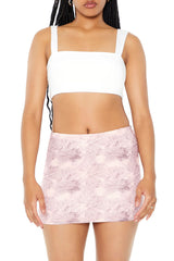 Fitted Abstract Print Mini Skirt | Forever 21 Womens