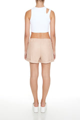 Faux Leather High-Waist Shorts | Forever 21 Womens