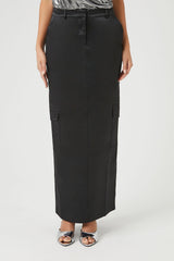 Satin Cargo Maxi Skirt | Forever 21 Womens