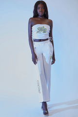 FUBU Embroidered Mesh Pants | Forever 21 Womens