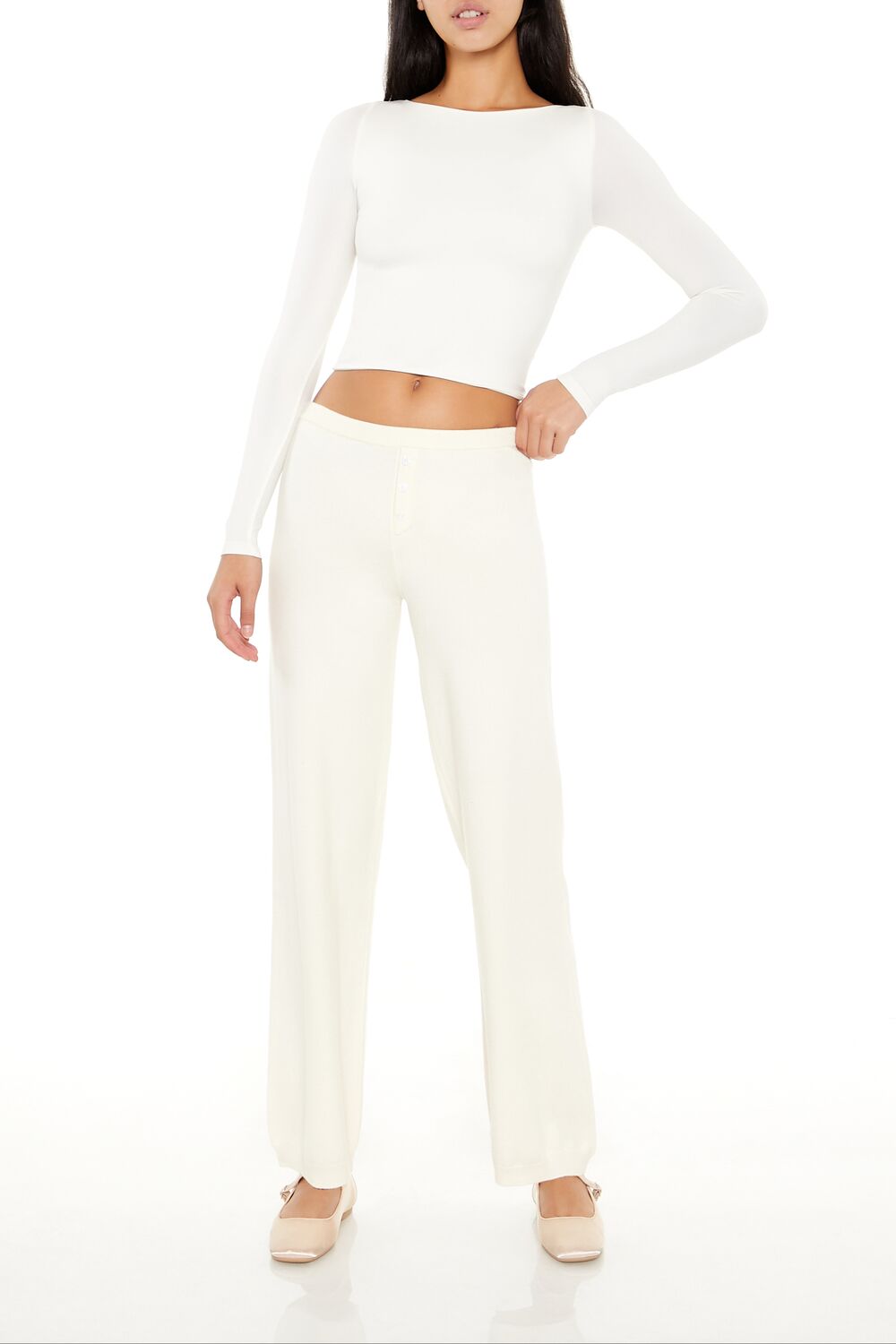 Sweater-Knit Straight-Leg Pants | Forever 21 Womens