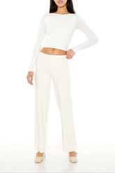 Sweater-Knit Straight-Leg Pants | Forever 21 Womens