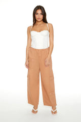 Twill Toggle Drawstring Cargo Pants | Forever 21 Womens