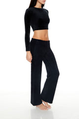 Fuzzy Knit Flare Pants | Forever 21 Womens