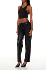 Faux Leather High-Rise Pants | Forever 21 Womens