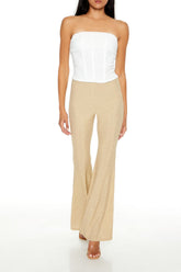 Glitter High-Rise Flare Pants | Forever 21 Womens