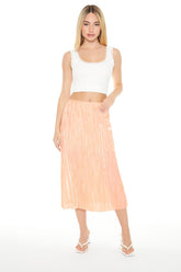 Crinkled High-Rise Midi Skirt | Forever 21 Womens