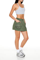 Active Zip-Up Cargo Skort | Forever 21 Womens
