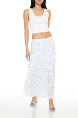 Tiered Floral Print Maxi Skirt | Forever 21 Womens