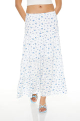 Tiered Floral Print Maxi Skirt | Forever 21 Womens
