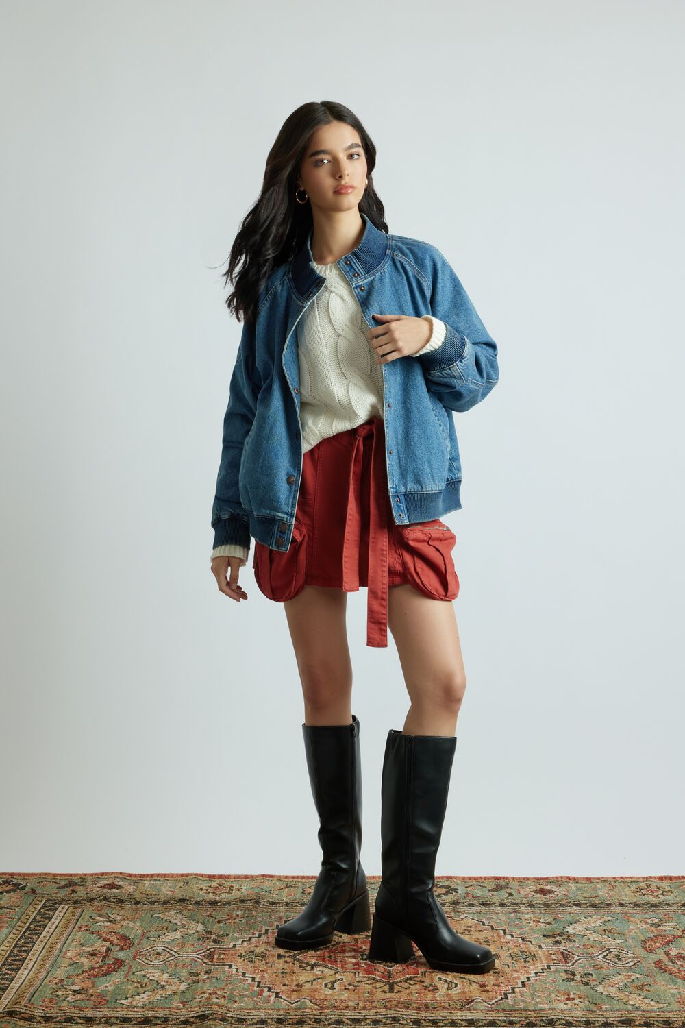 Twill Utility Cargo Mini Skirt | Forever 21 Womens