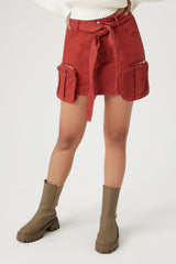 Twill Utility Cargo Mini Skirt | Forever 21 Womens