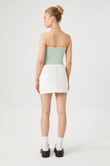 Seamed Denim Mini Skirt | Forever 21 Womens