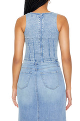 Stretch-Denim Tank Top | Forever 21 Womens