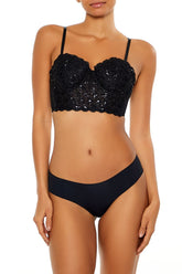 Sequin Lingerie Cropped Cami | Forever 21 Womens