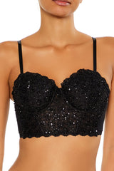 Sequin Lingerie Cropped Cami | Forever 21 Womens
