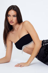 Seamless Rhinestone Fringe Bralette | Forever 21 Womens