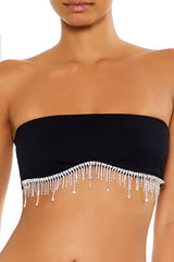 Seamless Rhinestone Fringe Bralette | Forever 21 Womens