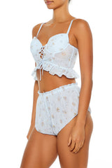 Floral Flounce Lingerie Corset Cami | Forever 21 Womens