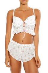 Floral Lace-Up Lingerie Corset Cami | Forever 21 Womens
