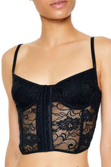 Sheer Lace Underwire Corset Bra | Forever 21 Womens