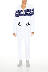 Hooded Polar Bear Jumpsuit | Forever 21 Womens