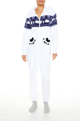 Hooded Polar Bear Jumpsuit | Forever 21 Womens