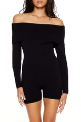 Sweater-Knit Off-the-Shoulder Romper | Forever 21 Womens