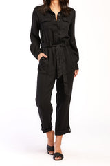Frenzia Long Sleeve Utility Style Jumpsuit Button Down Tab Cuff Hem Se | Forever 21 Womens