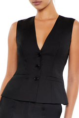 Twill Cutout Vest & Pants Set | Forever 21 Womens