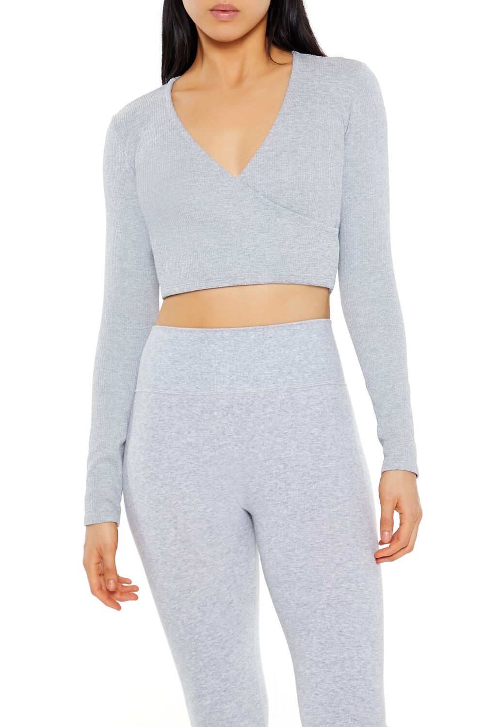 Active Seamless Surplice Crop Top | Forever 21 Womens
