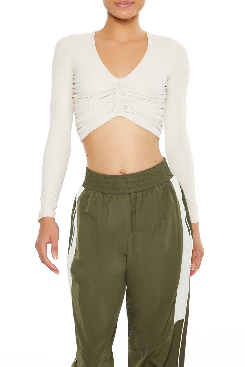Active Ruched Crop Top | Forever 21 Womens