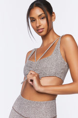 Ruched Drawstring Sports Bra | Forever 21 Womens