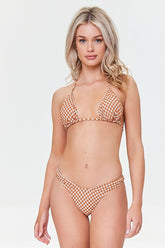 Plaid Low-Rise Bikini Bottoms | Forever 21 Womens