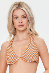 Plaid Underwire Bikini Top | Forever 21 Womens