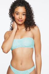 Water Print Bandeau Bikini Top | Forever 21 Womens