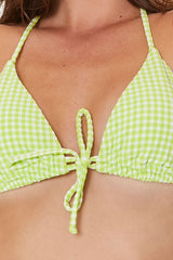 Gingham Triangle Bikini Top | Forever 21 Womens