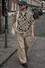 Leopard Print Button-Front Shirt | Forever 21 Mens