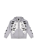 Skeleton Graphic Zip-Up Hoodie | Forever 21 Mens