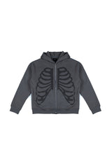 Skeleton Graphic Zip-Up Hoodie | Forever 21 Mens