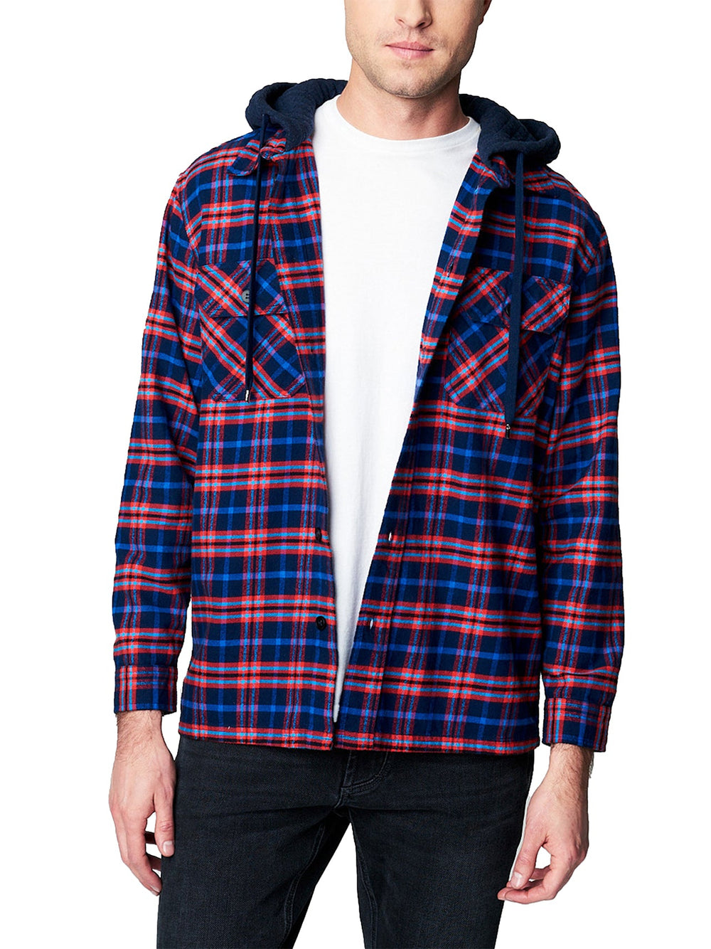 Flannel Shirt with Hood | Forever 21 Mens