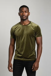Velvet Crew Neck Tee | Forever 21 Mens